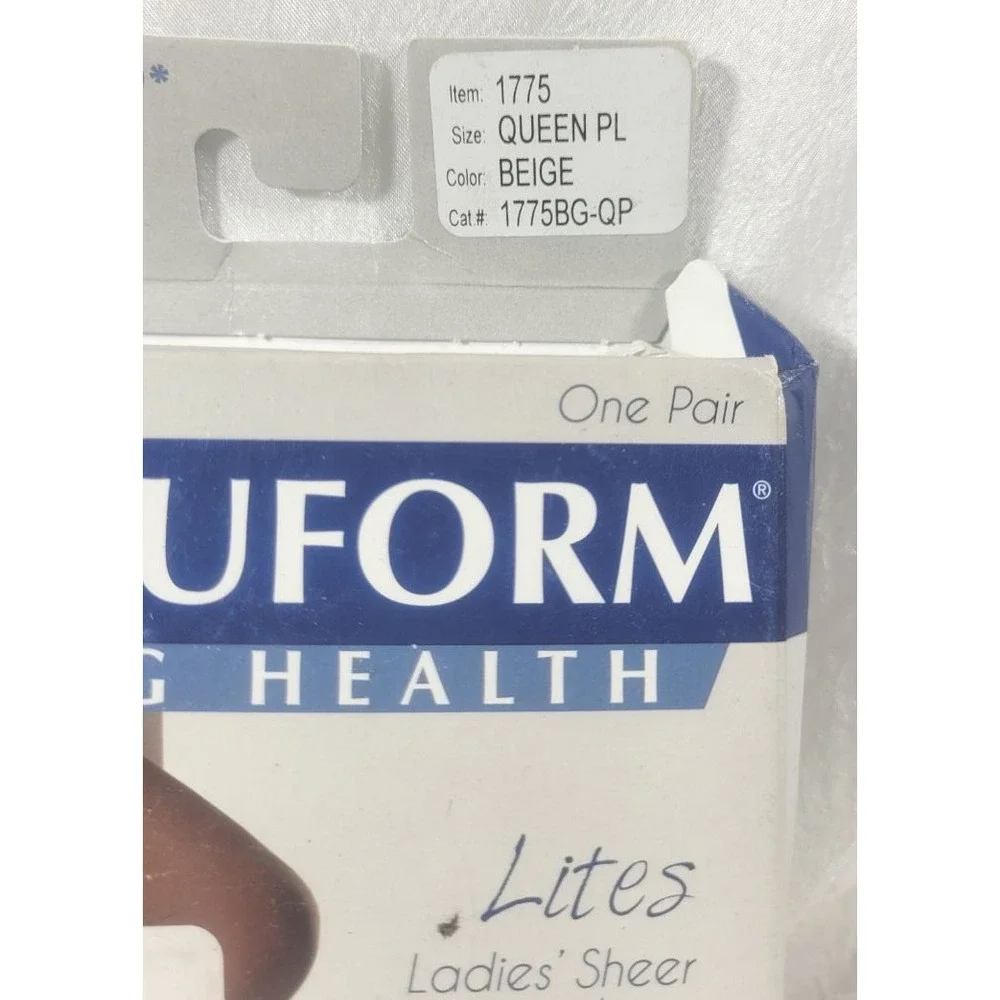 Truform Beige Compression Pantyhose Moderage 15-20mmHg #1775 - Size Queen PL
